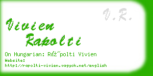 vivien rapolti business card